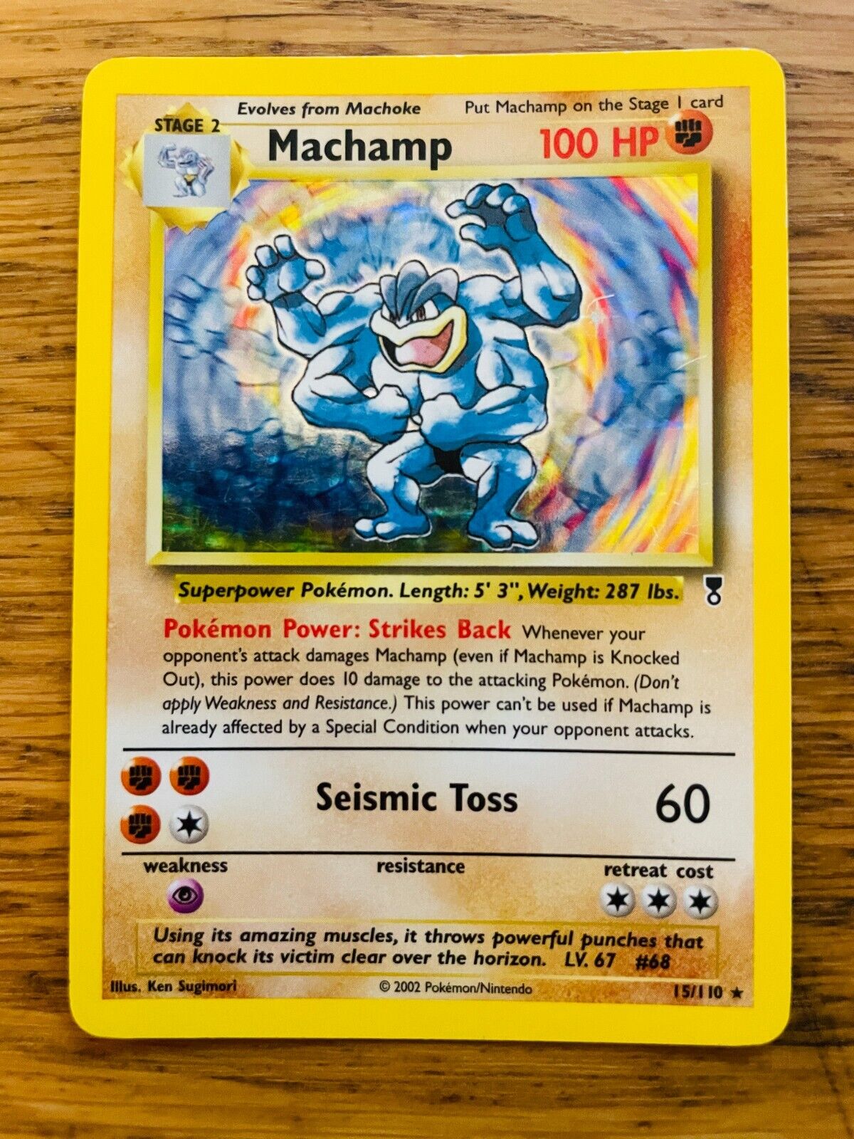 NEAR MINT Machamp (15/110) Holo Legendary Collection Pokemon Card FAST P&P