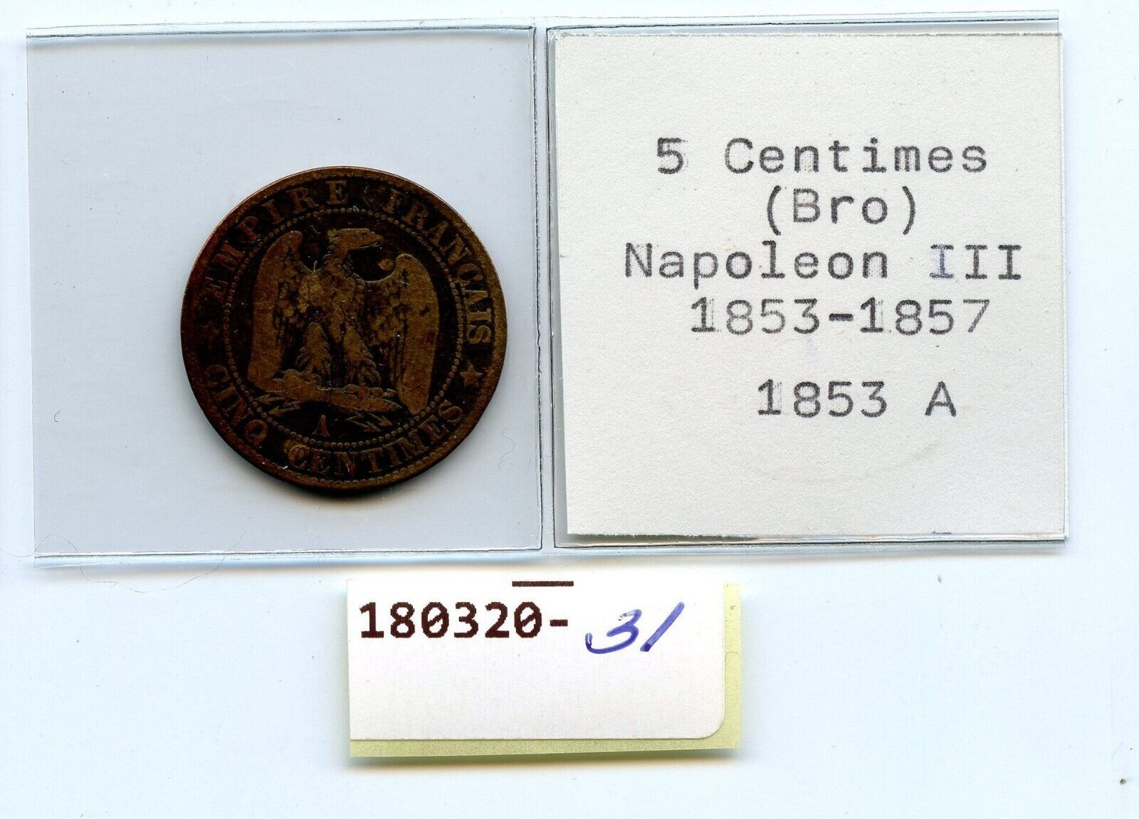 France 5 centimes 1853  180320-31