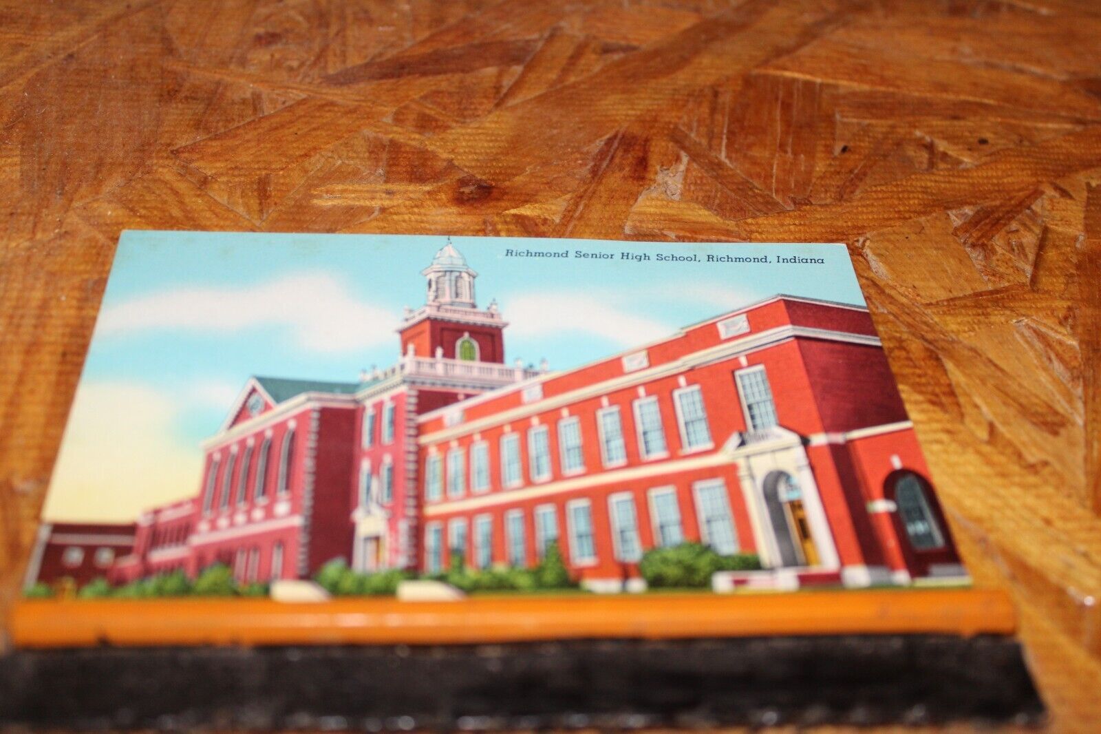 Postcard-X-Senior High School, Richmond, Ind.-Linen-Unposted