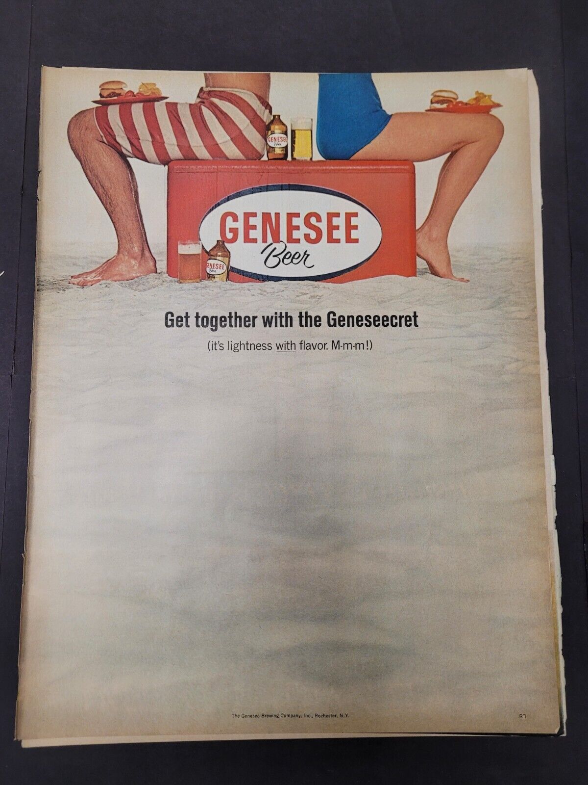VTG 1962 Orig Magazine Ad Genesee Beer Get Together With The Geneseecret MMM
