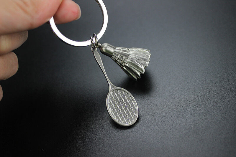 1pc Simulation Mini Badminton Key Ring Keyring Keychain Pendant Gift
