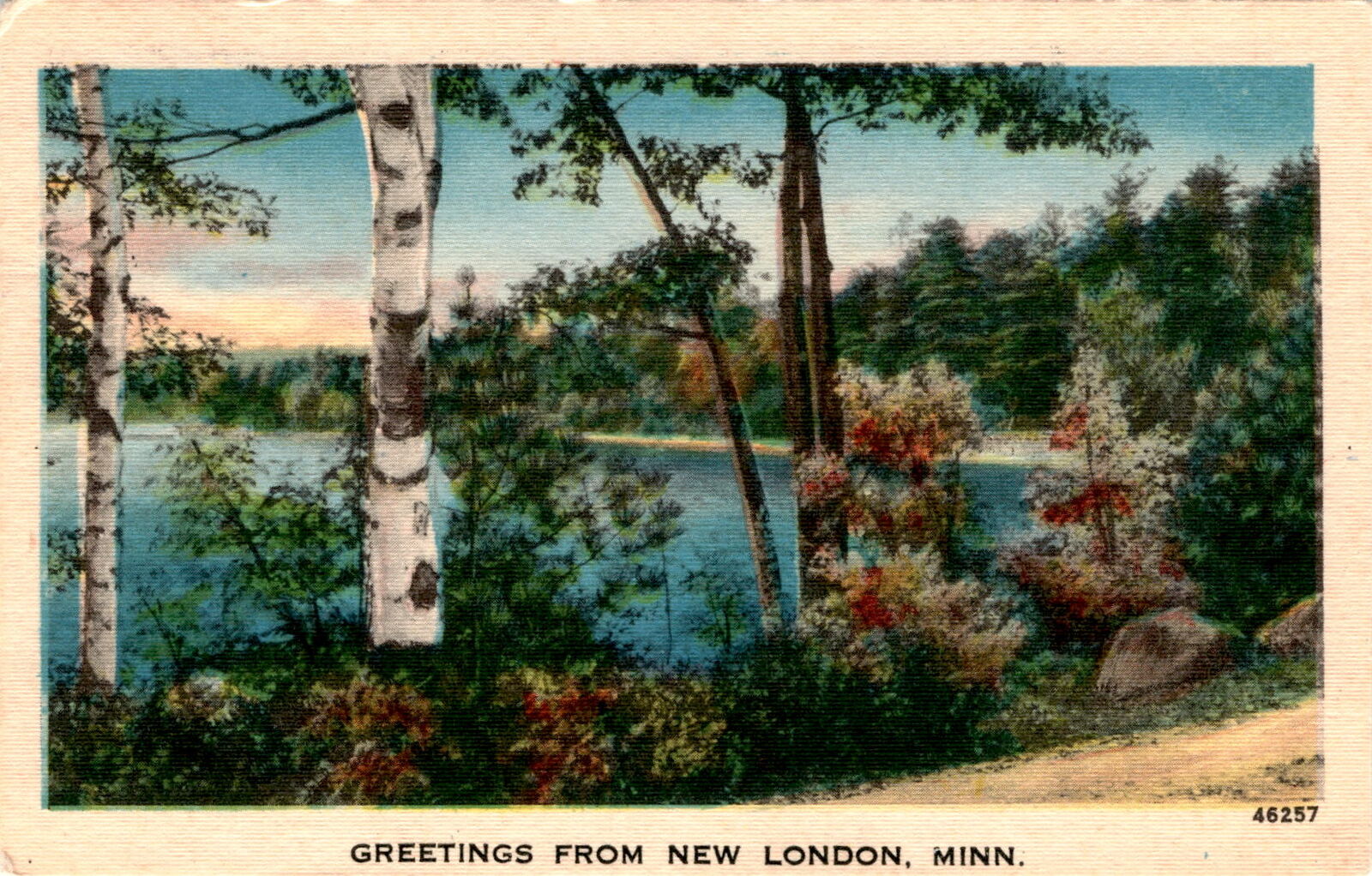 New London, Minnesota, August 11, 1955, 5:30 PM, hot Postcard