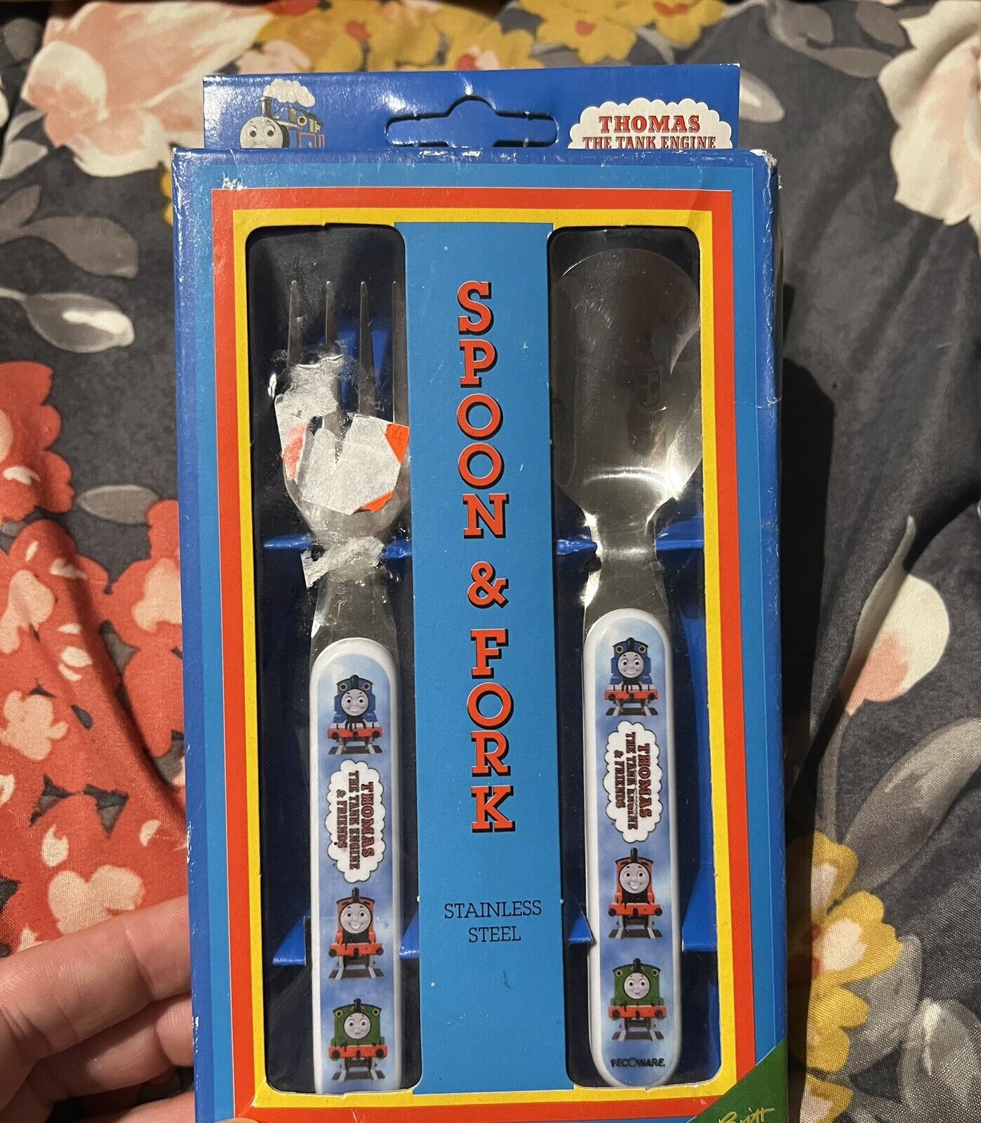 Vintage Thomas The Tank Engine 1998 Stainless Steel Fork And Spoon New In Box