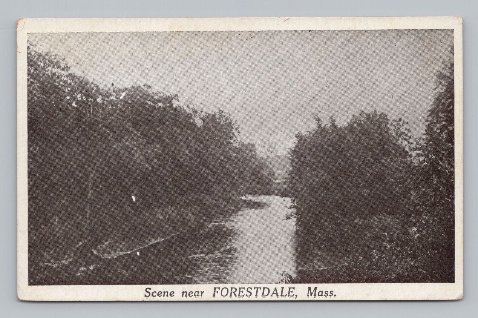 Postcard Scene Near Forestdale Massachusetts
