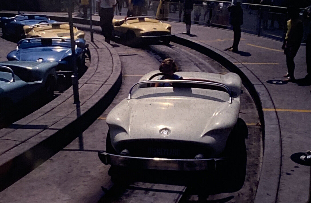 1967 Disneyland Autopia Ride 35mm Kodachrome Original Slide Snapshot