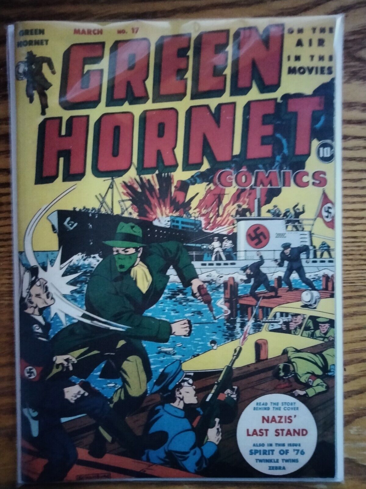 Green Hornet Comics 1944 Facsimile/Rp High Grade Nazis Last Stand WP