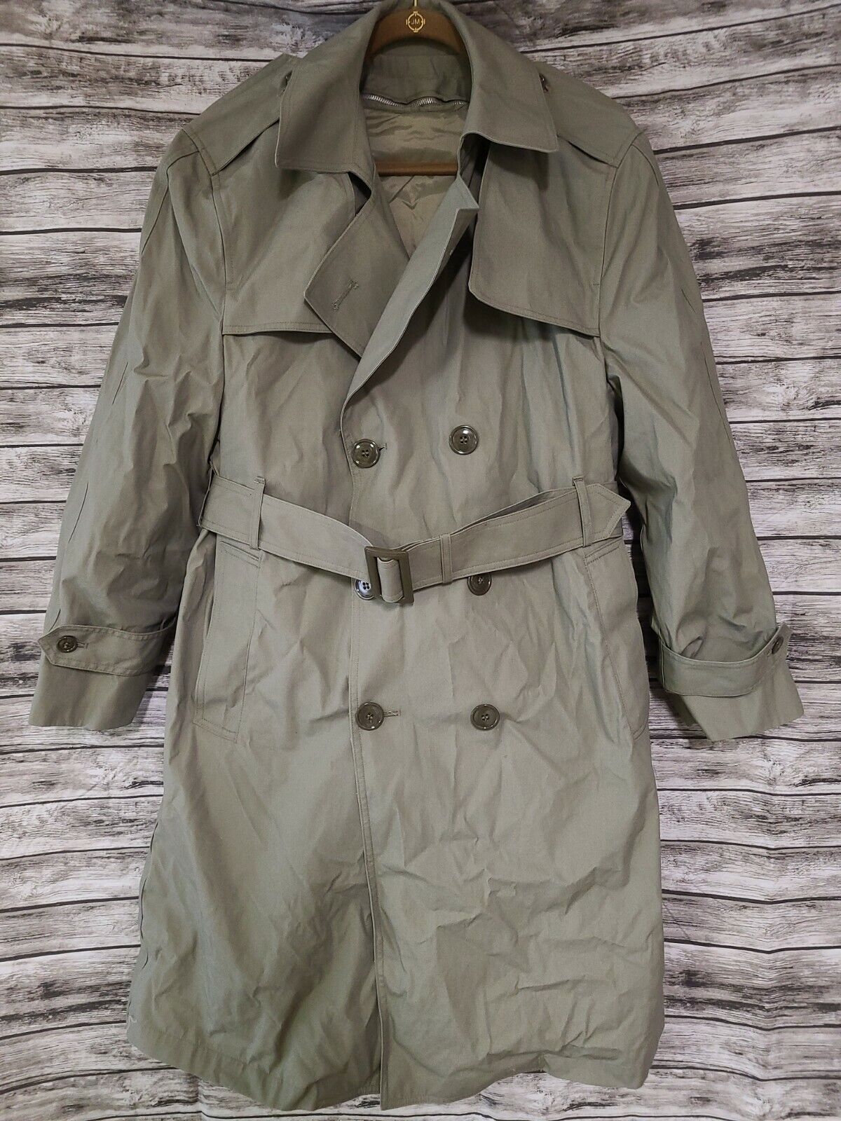 Marine All Weather Trench Coat DLA Valor Collection Men\'s Size 40 XS