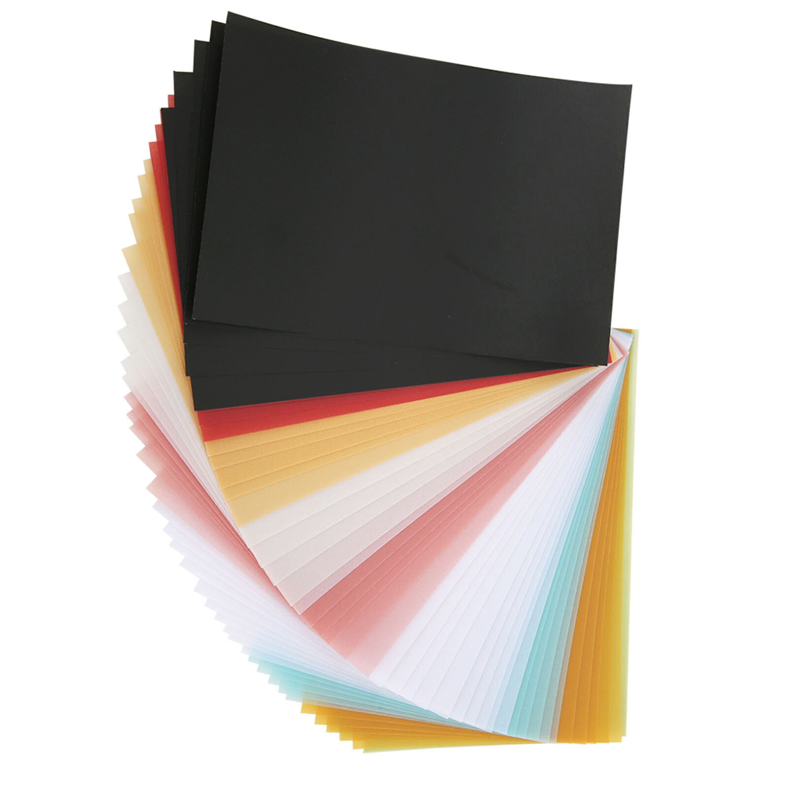 50 Pcs Sulfuric Acid Paper Coloured Card Paper For Universal Purposes 15x10cm