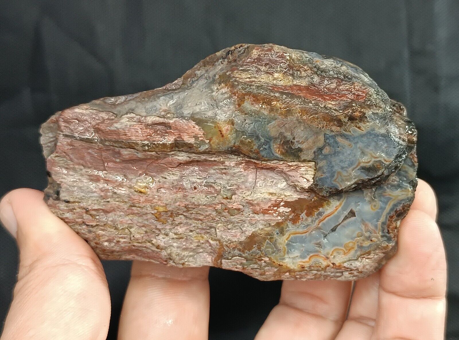 275g/0.61 lb uncut turkish agate stone rough,gemstone,rock,specimen