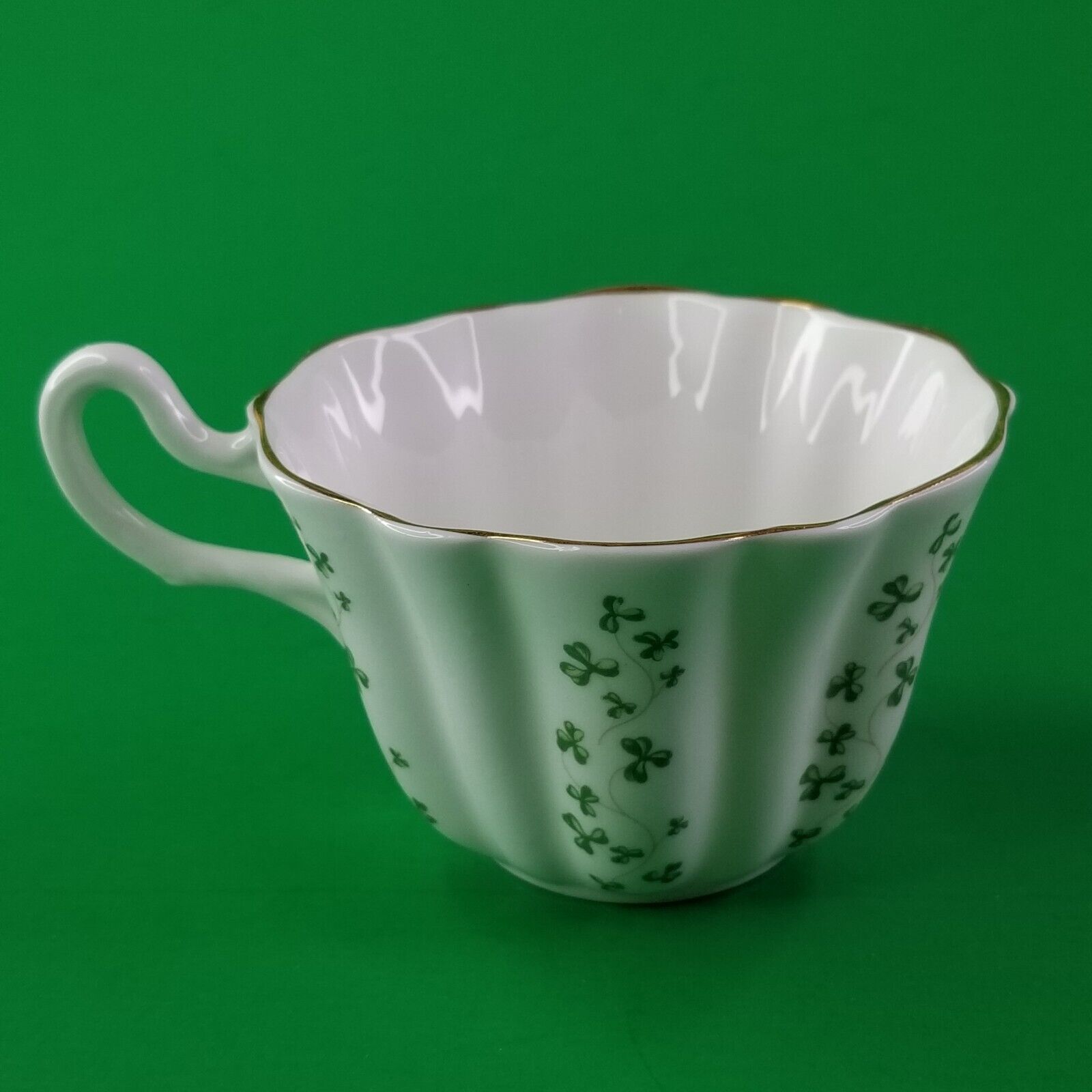 Vintage Royal Tara Shamrock Tea Cup March Clover Made in Calway Ireland  Mint