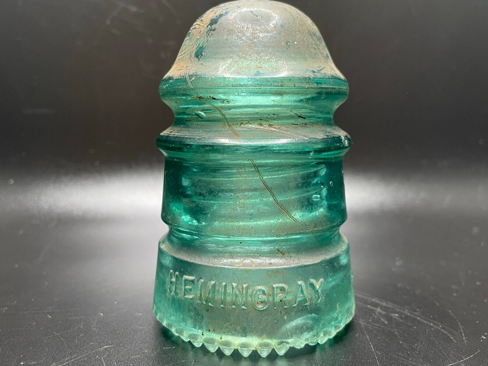 Hemingray - No 12 Aqua Glass Antique Insulator