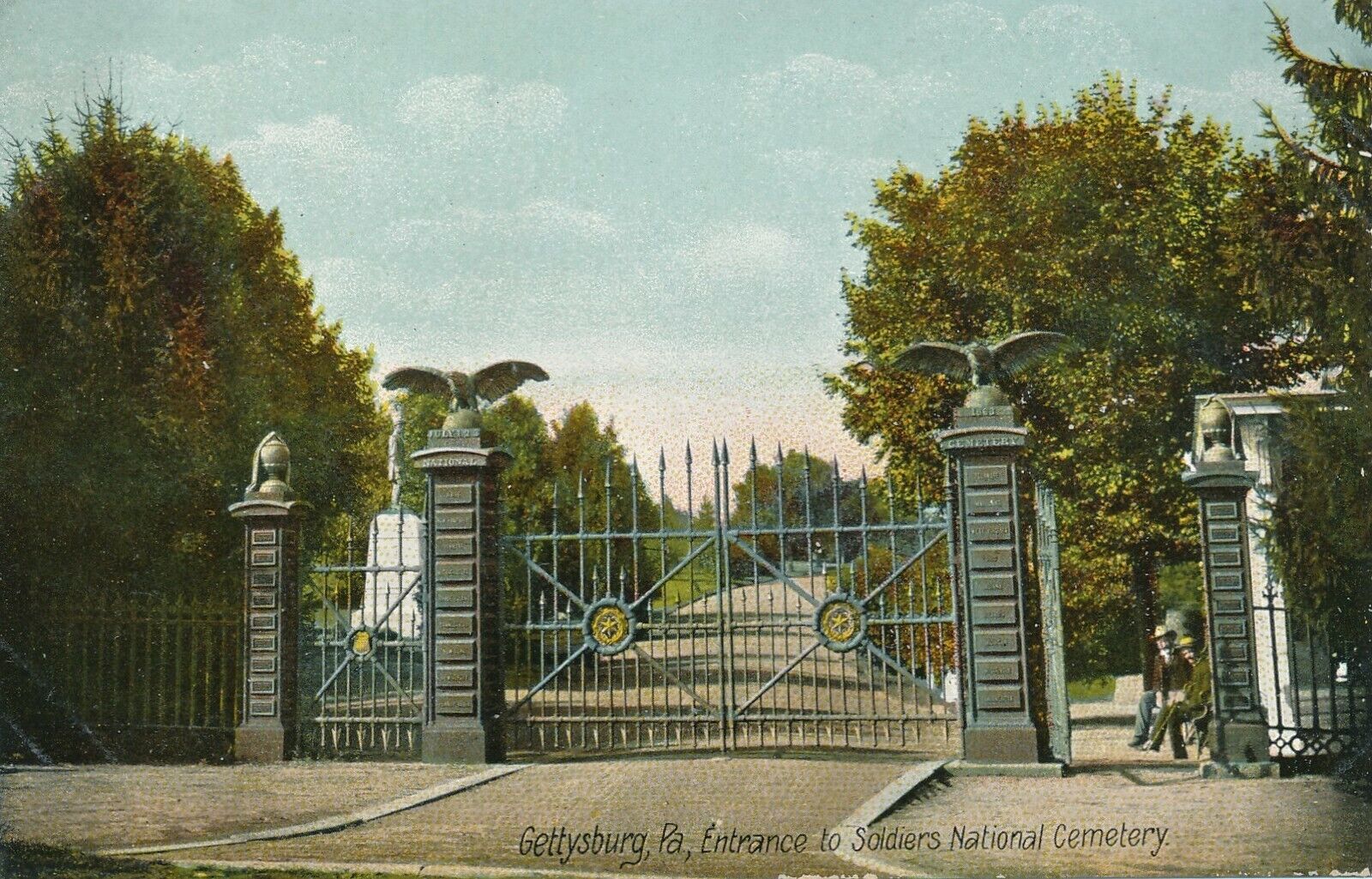 GETTYSBURG PA – Soldiers National Cemetery Entrance – udb (pre 1908)