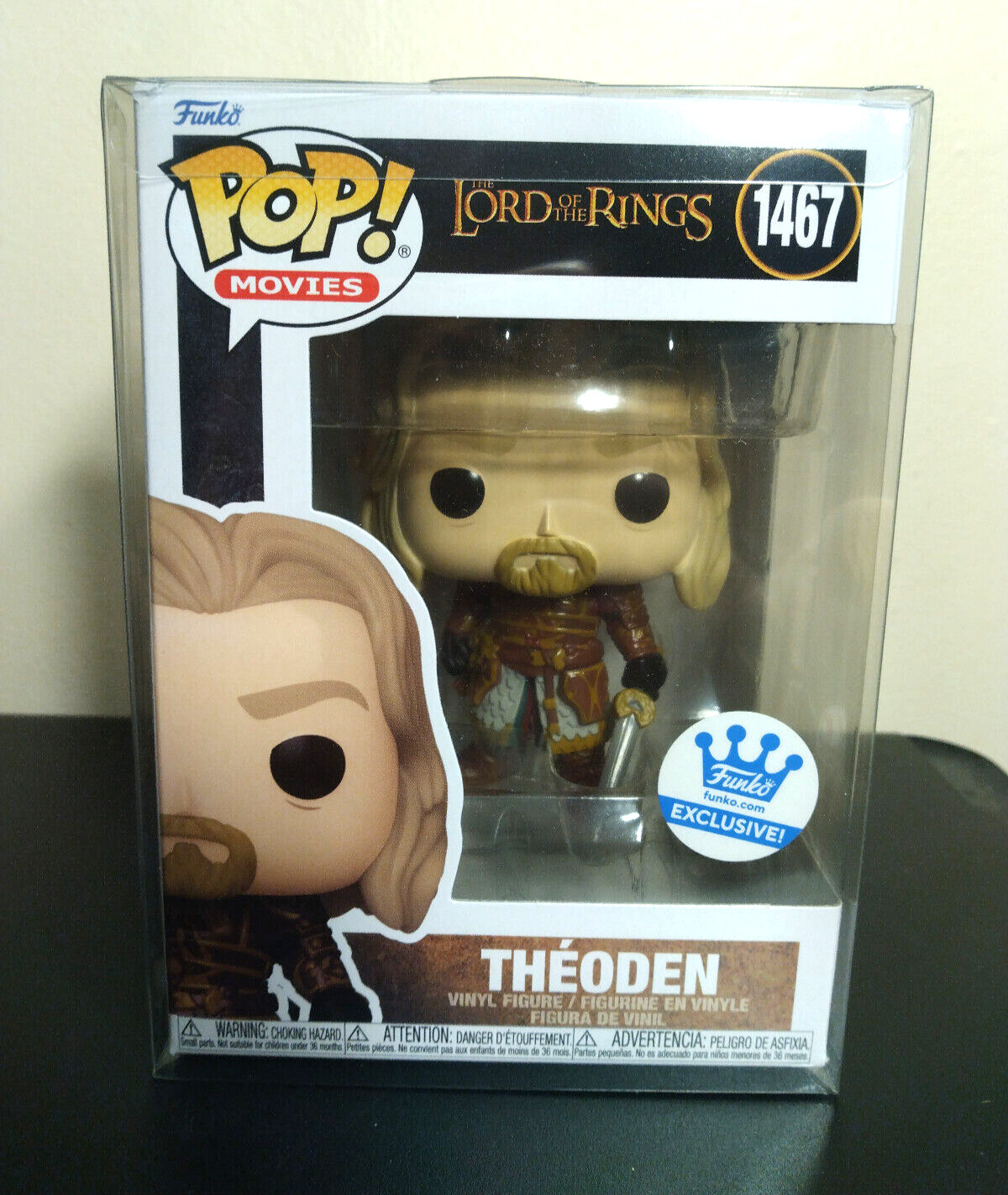 Funko POP THEODEN #1467 Lord Of The Rings LOTR (Exclusive) SOLD OUT + PROTECTOR