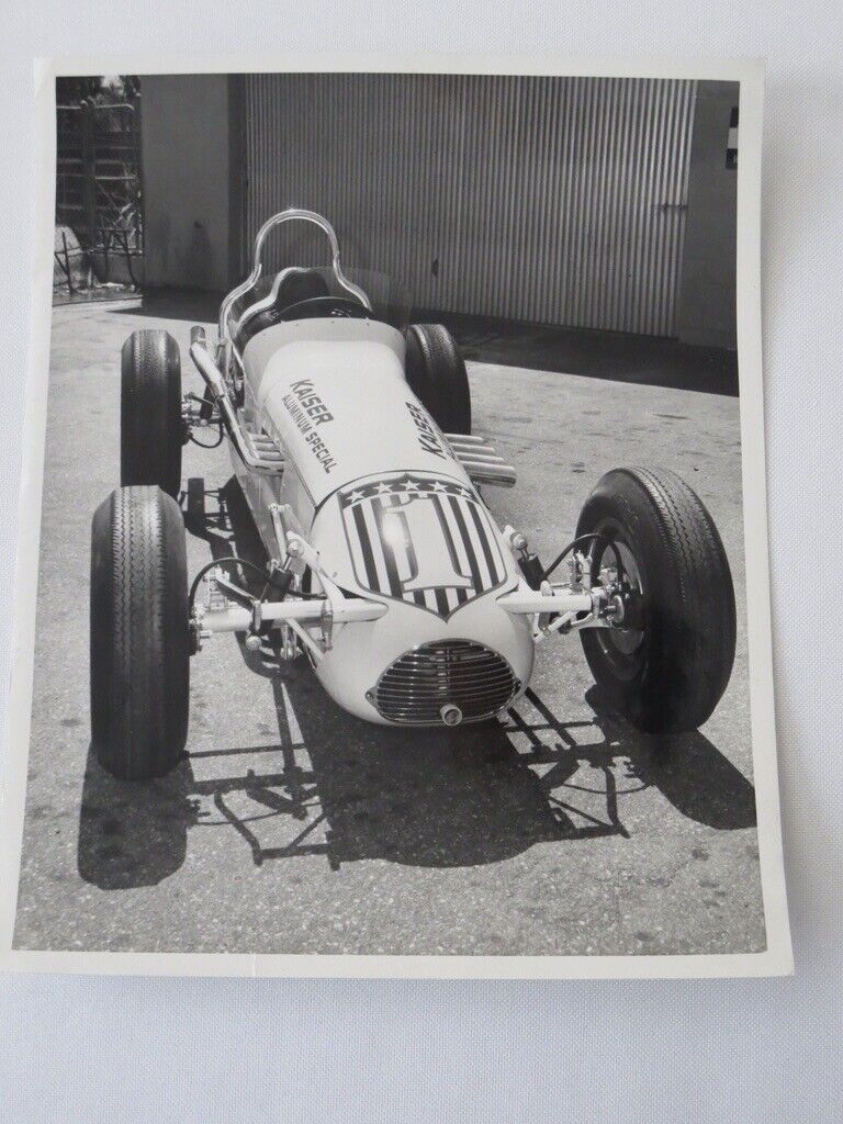 Vintage 1963 Indianapolis Indy Racing Photograph Photo - Roger Ward Car Kaiser 