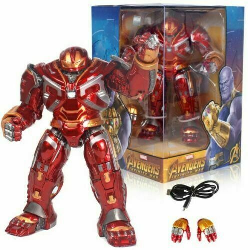 ZD Hulkbuster MK49 Toys LED Light Marvel Avengers 8'' Action Figure Gift Boxed