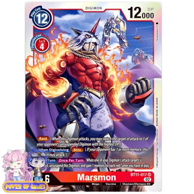 Marsmon BT11-017 SR - Digimon Card Game - Dimensional Phase