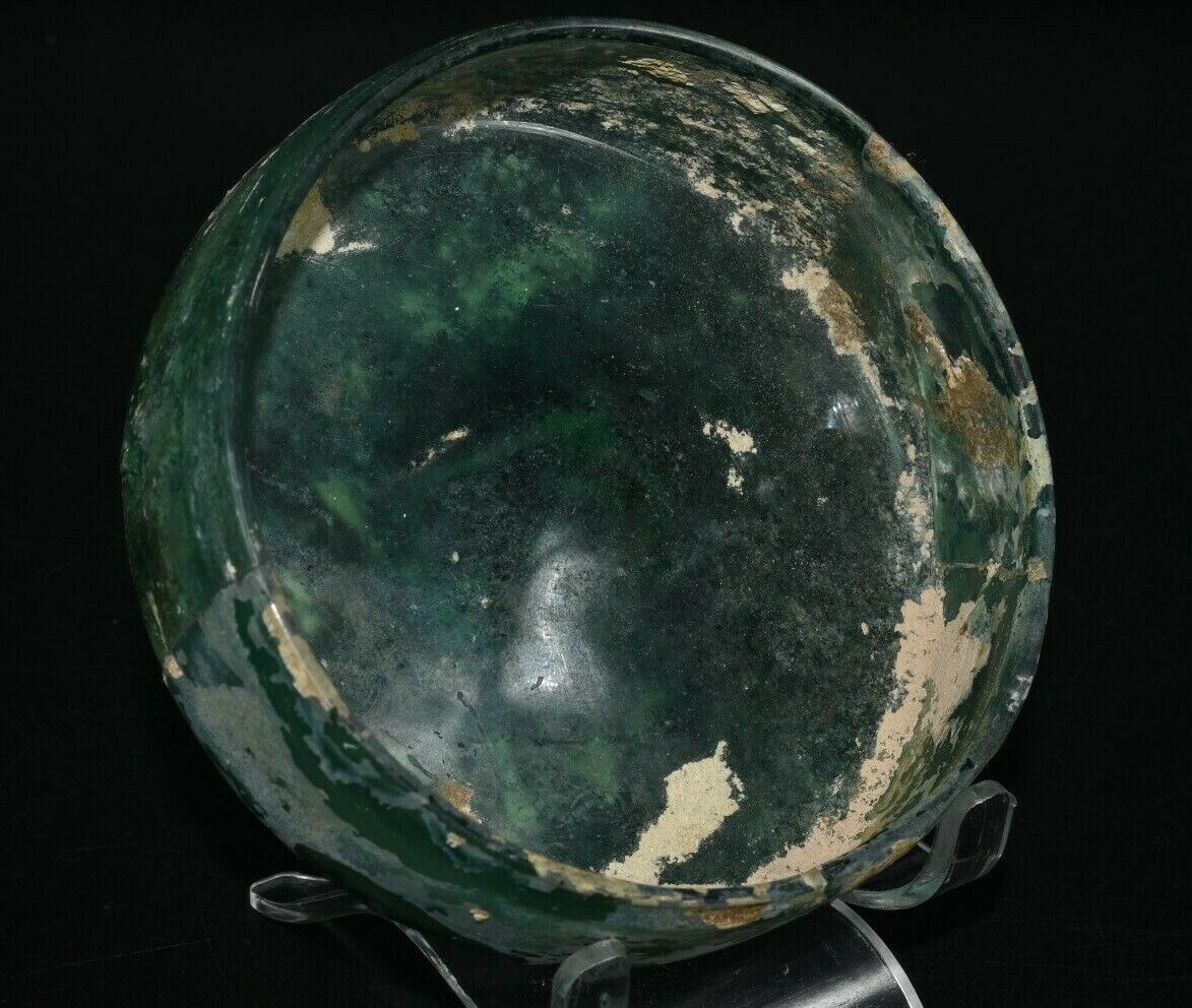 Ancient Antique Roman Glass Bowl from Middle East Circa 2nd - 3rd Century AD