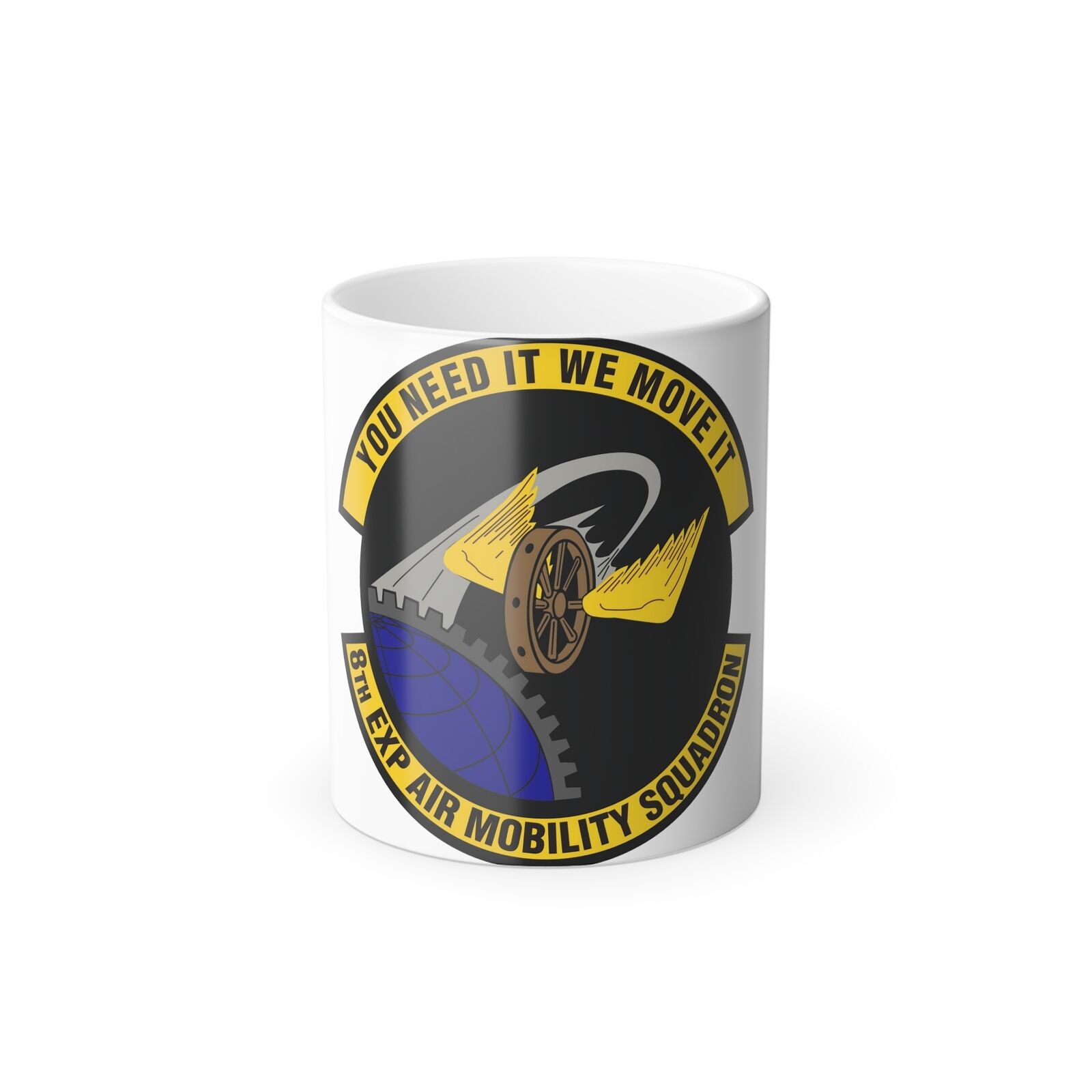 8th Expeditionary Air Mobility Squadron (U.S. Air Force) Color Changing Mug 11oz