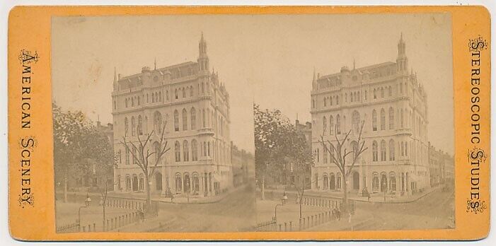 BOSTON SV - Masonic Hall - American Scenery 1880s