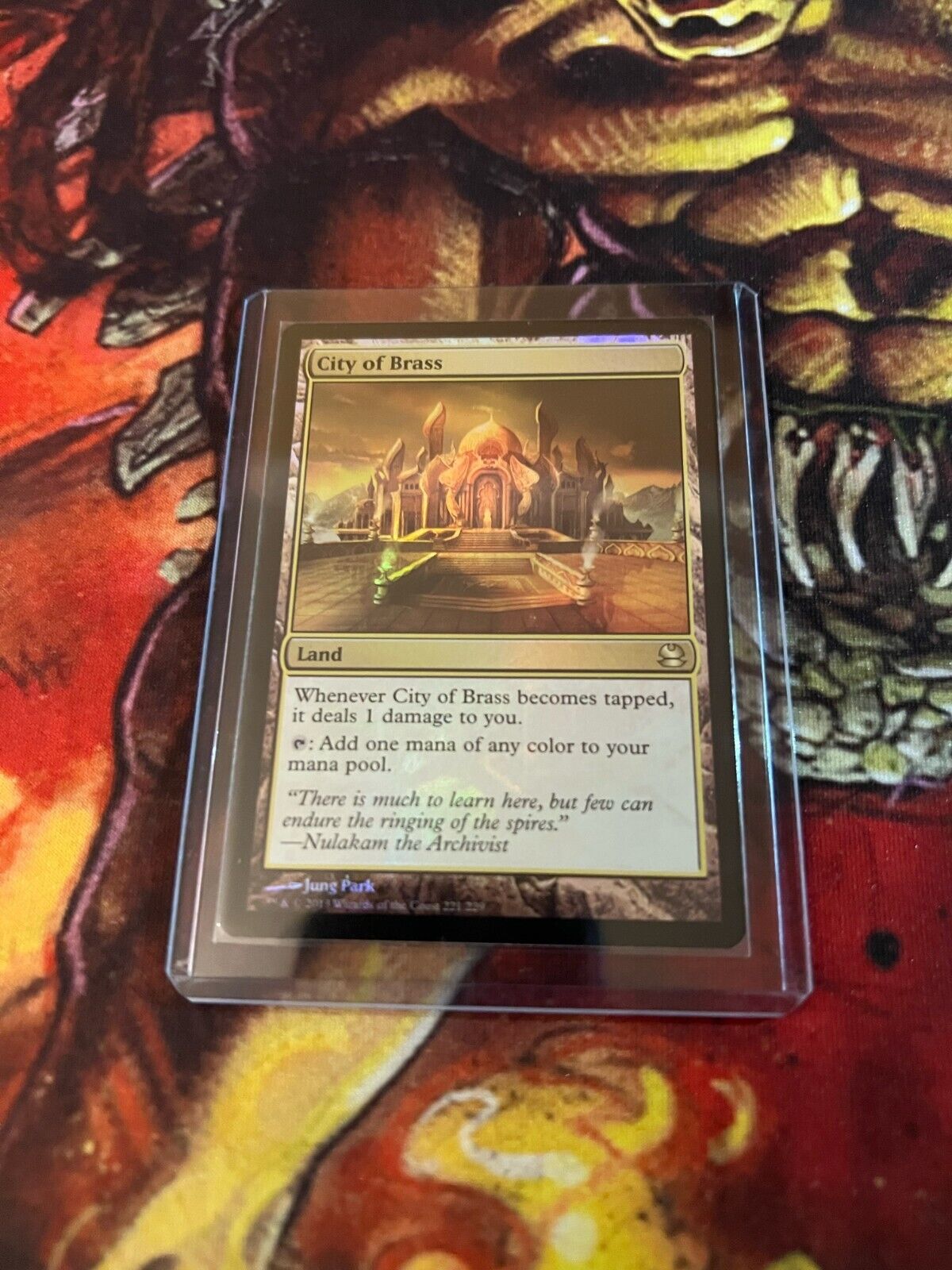 CITY OF BRASS FOIL ENG MTG MAGIC THE GATHERING MODERN MASTERS