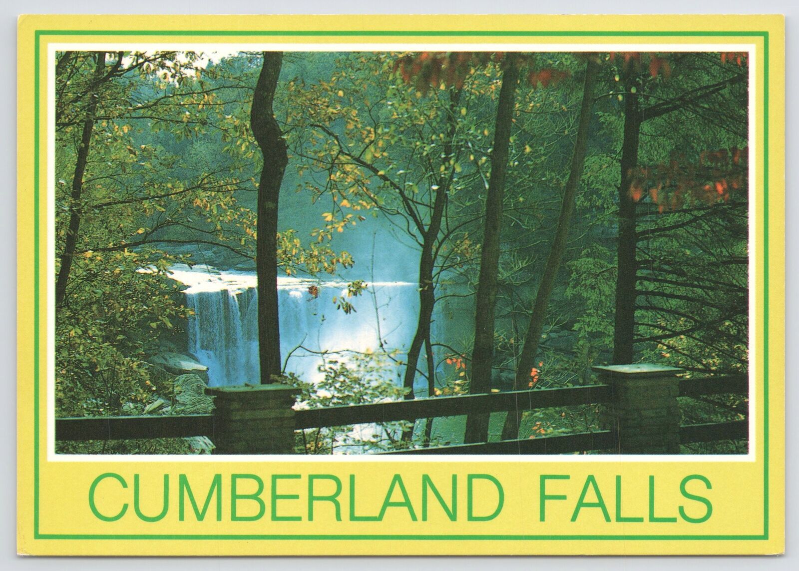 State View~Corbin KY~Autumn At Cumberland Falls State Park~Continental Postcard