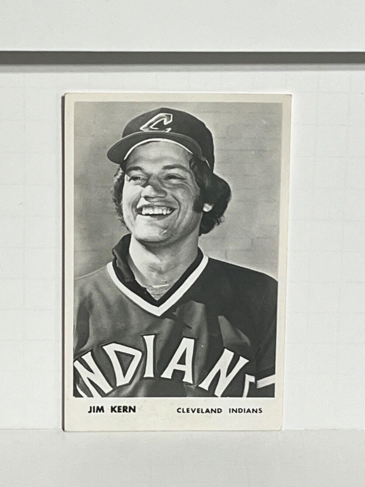 Postcard RPPC Baseball Cleveland Indians Jim Kern A61