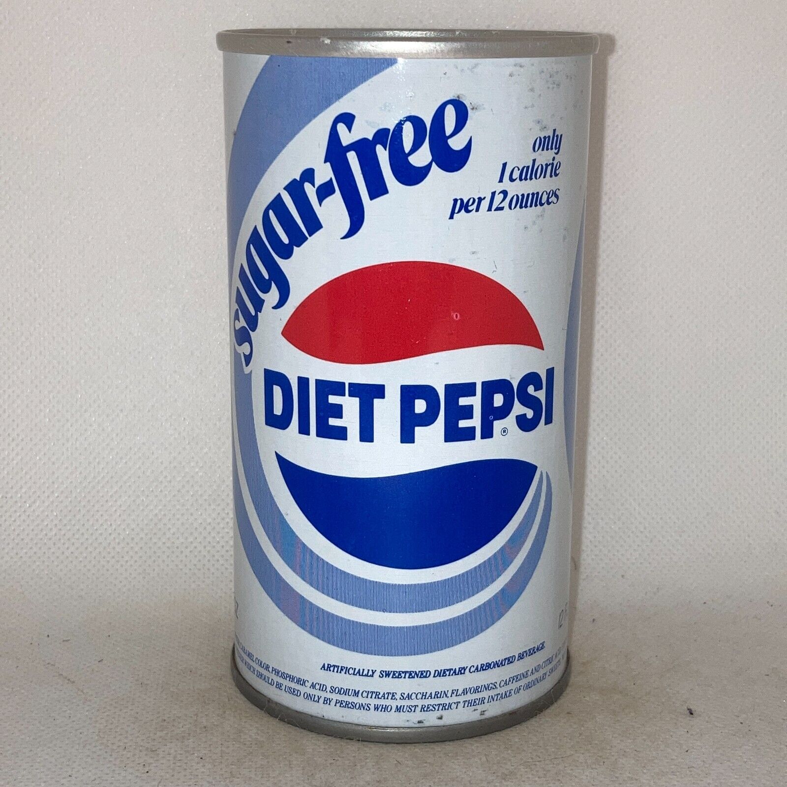 Sugar-Free Diet Pepsi Cola soda can, wide seam