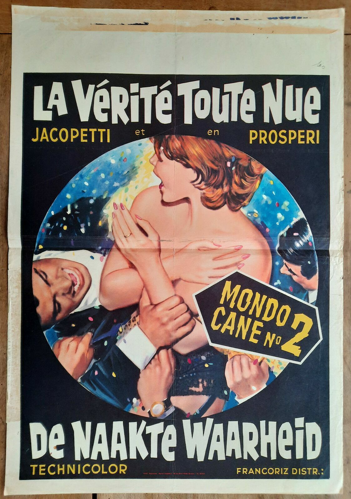 Poster Belgian The Truth All Nude Mondo Cane No. 2 Jacopetti Prosperi