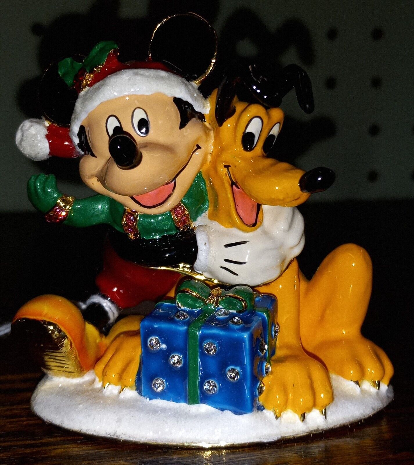 bejeweled trinket boxes Disney/Mickey & Pluto Christmas