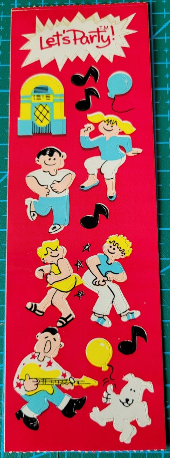 Vintage 1980\'s Sandylion Sticker Stripe Lat\'s Party