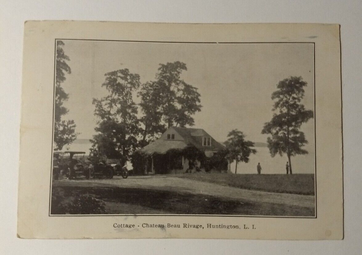Huntington, Long Island NY Chateau Beau Rivage Cottage Rare HTF Vintage Postcard