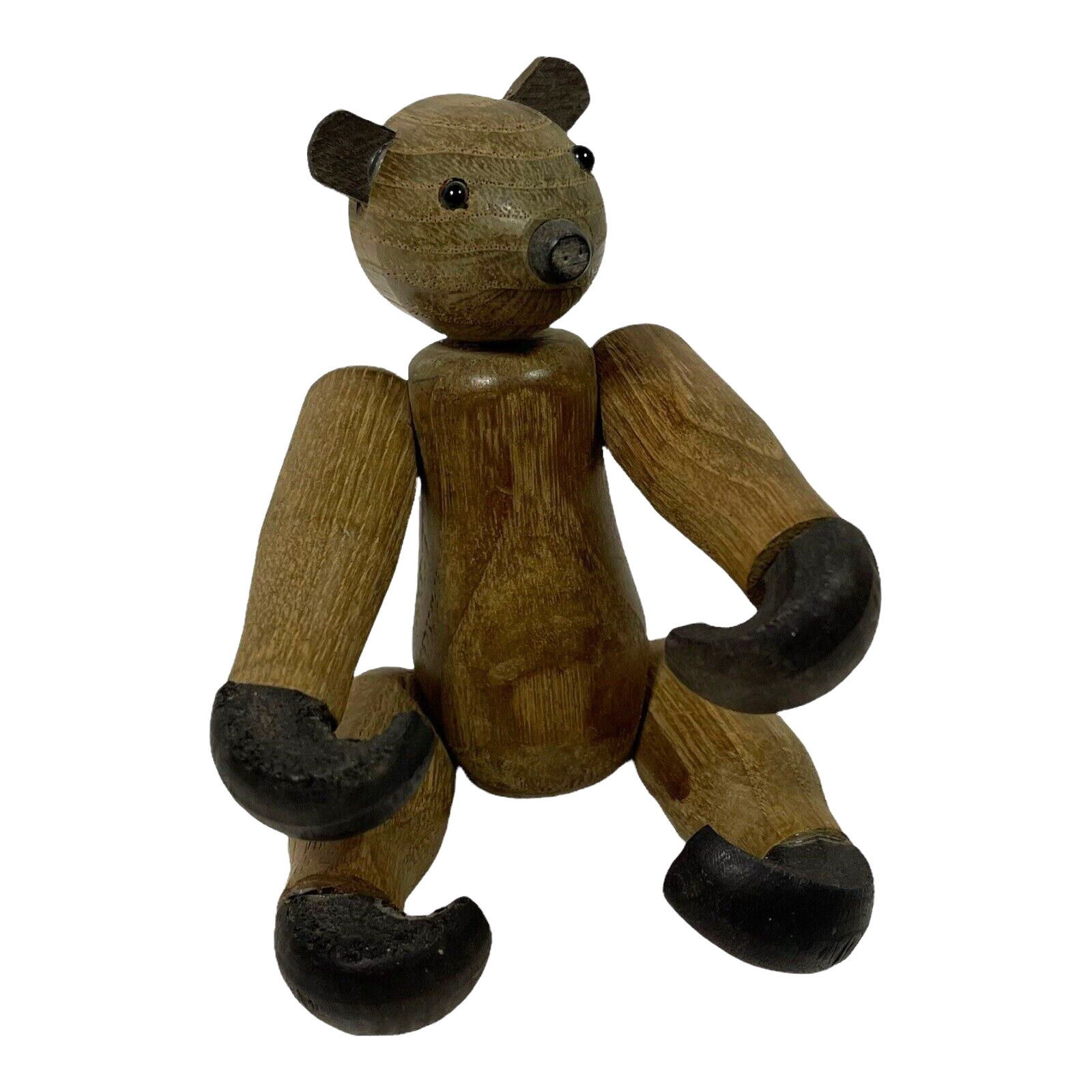 Wood Bear Jointed Articulated Hanging Japan Teak 5.5\
