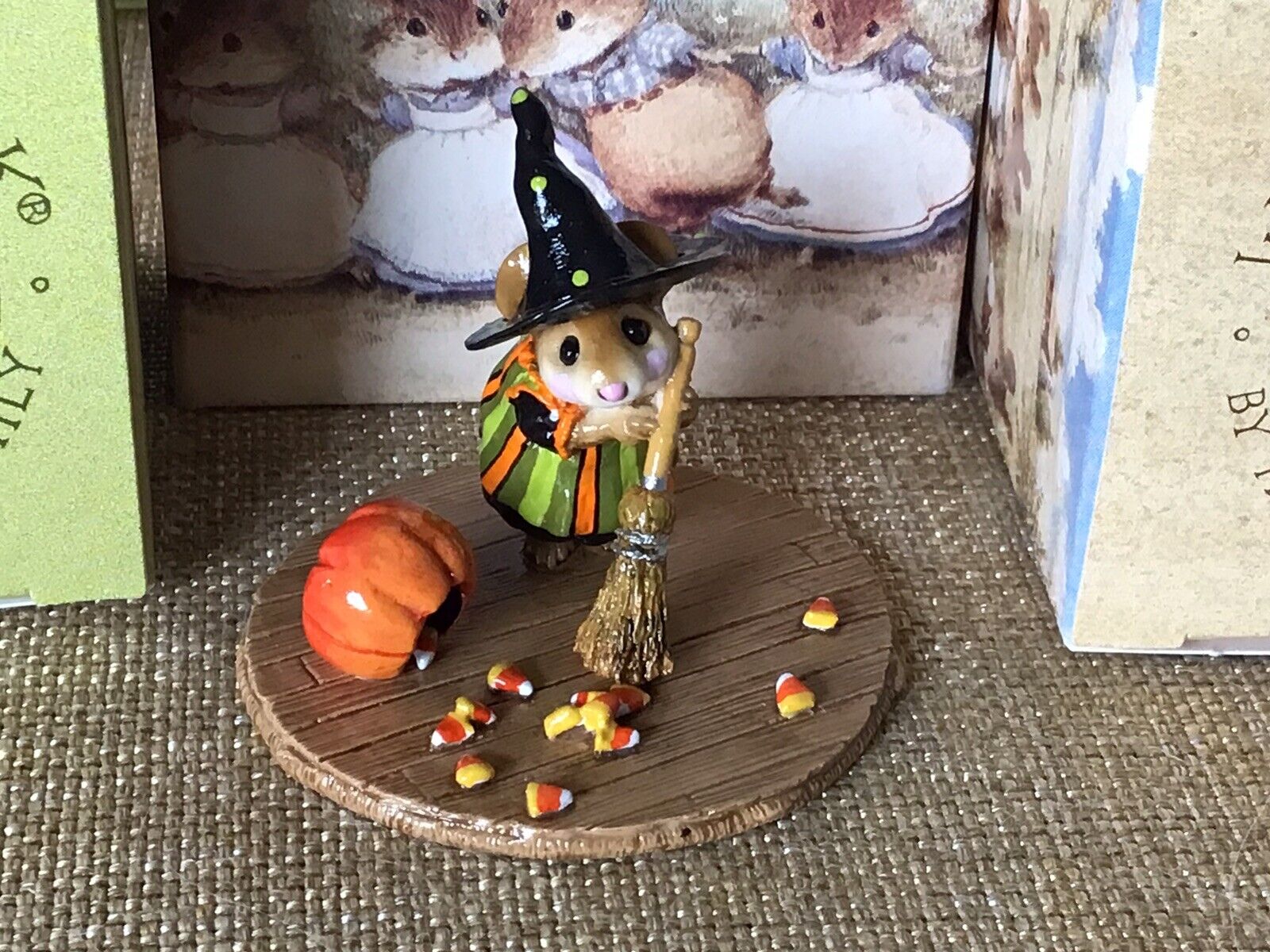 Wee Forest Folk M-185B Candy Corn Catastrophe (limited Edition) Retired