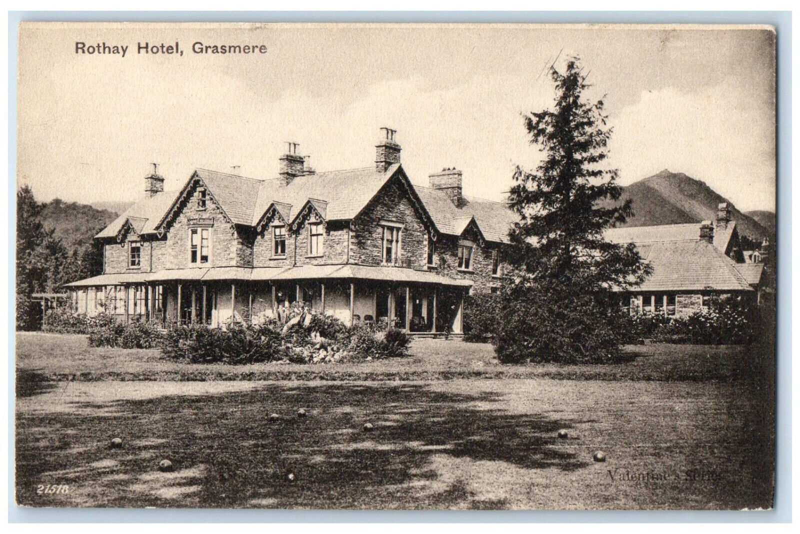 c1910 Rothay Hotel Grasmere Cumbria England Antique Unposted Postcard