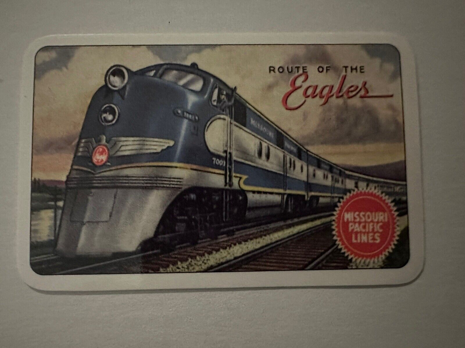 Missouri Pacific Lines Pocket Wallet Calendar Card Route of Eagles--1948 (1N)