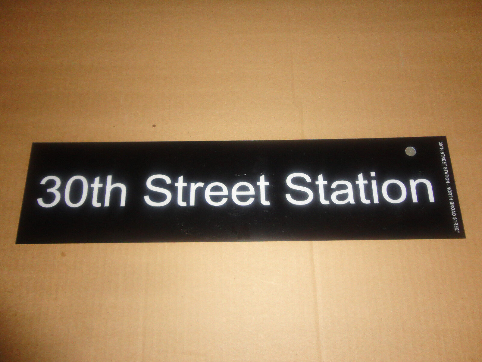 SEPTA Philadelphia North Broad/30th Street Station Railroad Subway Retired Sign 