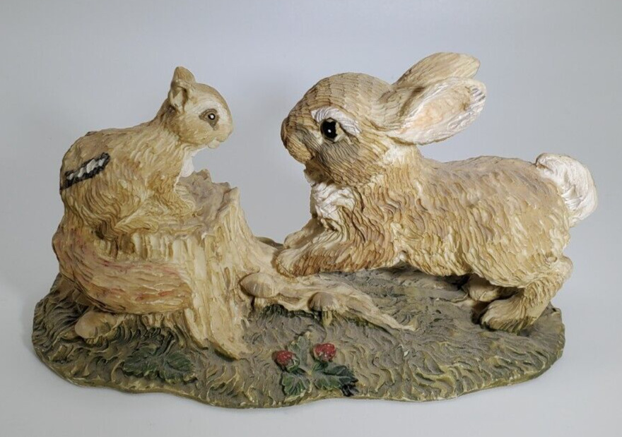 Vintage, 1993, Rabbit and Squirrel Friendship Figurine