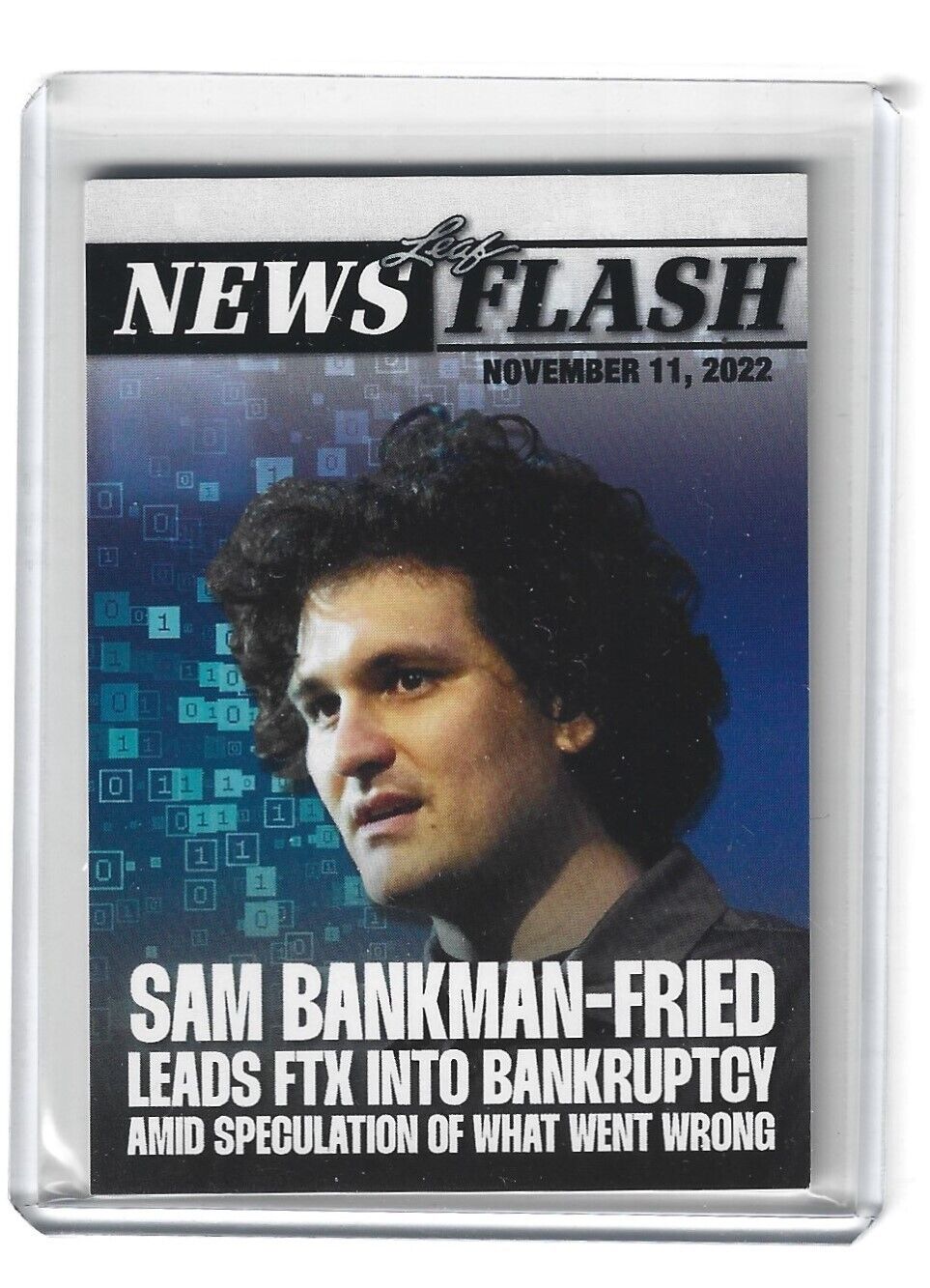 2022 Leaf News Flash Sam Bankman-Fried NF-SBF /335 - ONLINE EXCLUSIVE