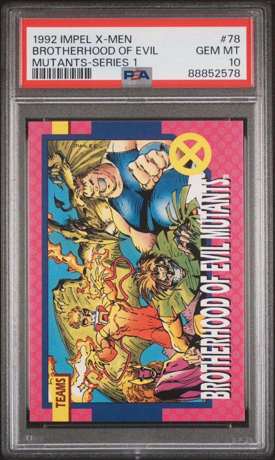 1992 Impel X-Men #78 Brotherhood of Evil Mutants PSA 10