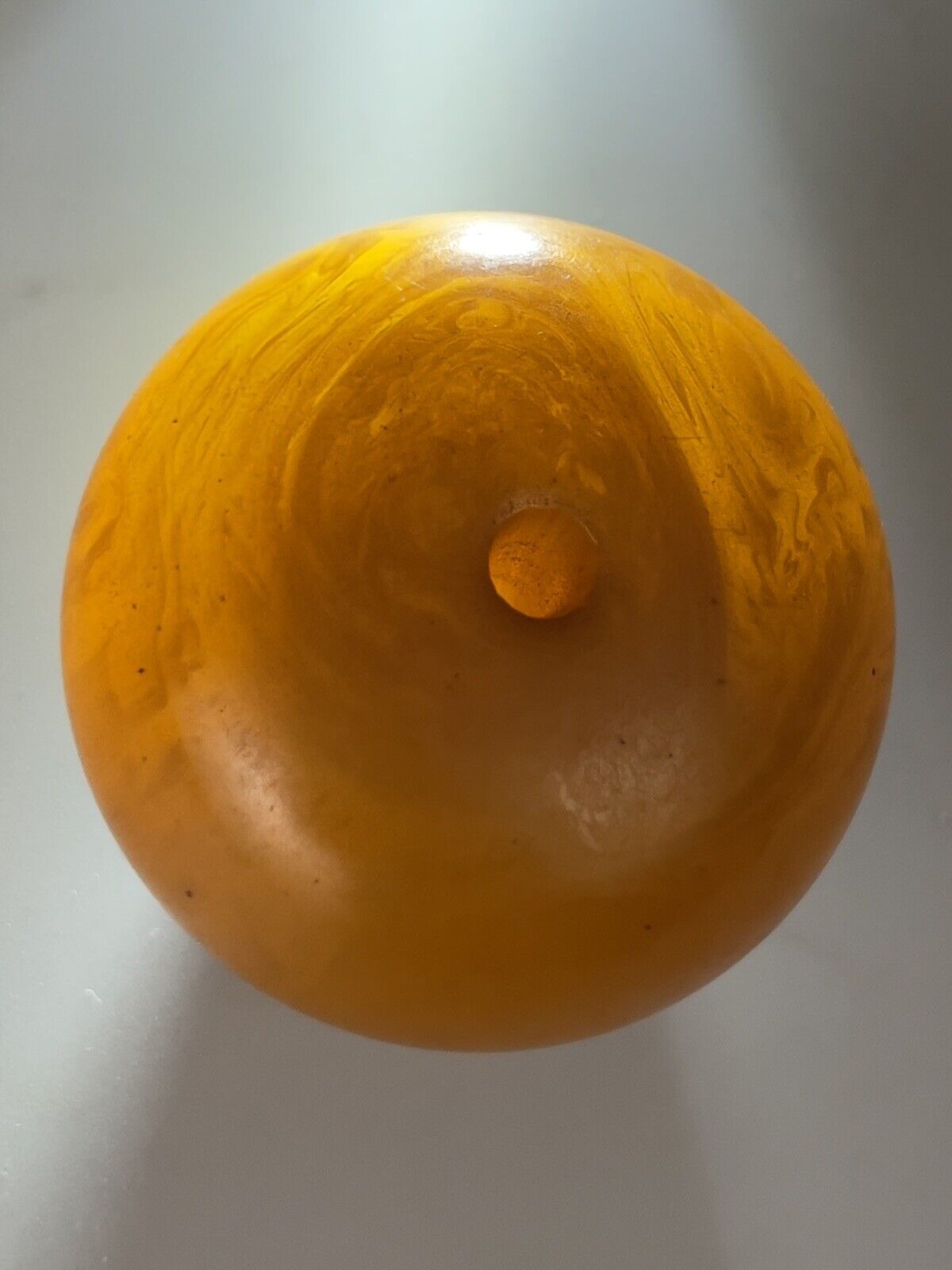 Antique Phenolic Resin Amber Bead Butterscotch Copal Moroccan Orange VTG Focal