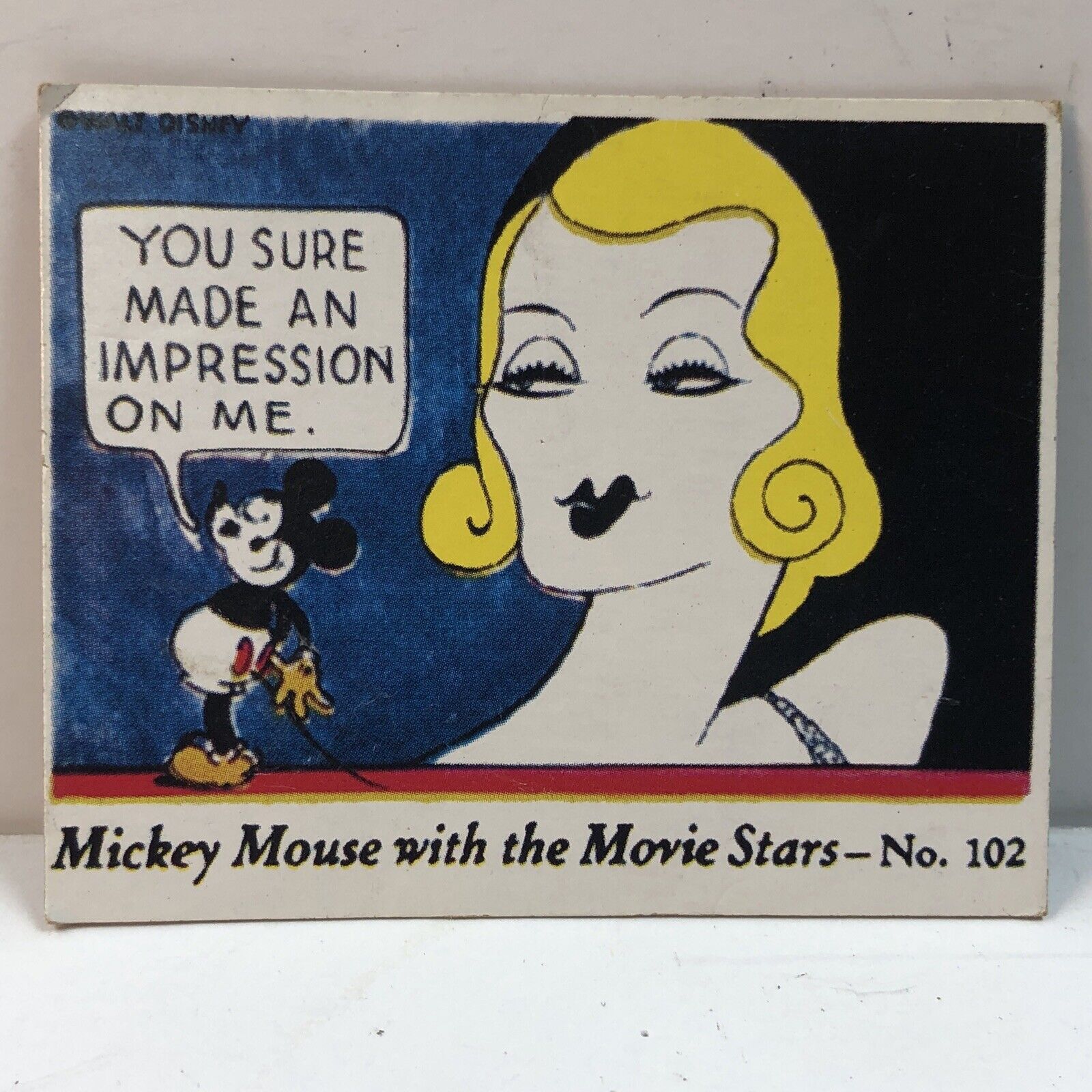 Reissue Of 1935 #102 Mickey Mouse with the Movie Stars (Constance Bennett)