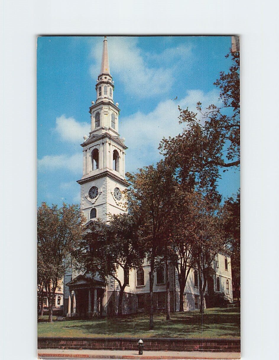 Postcard First Baptist Church Providence Rhode Island USA