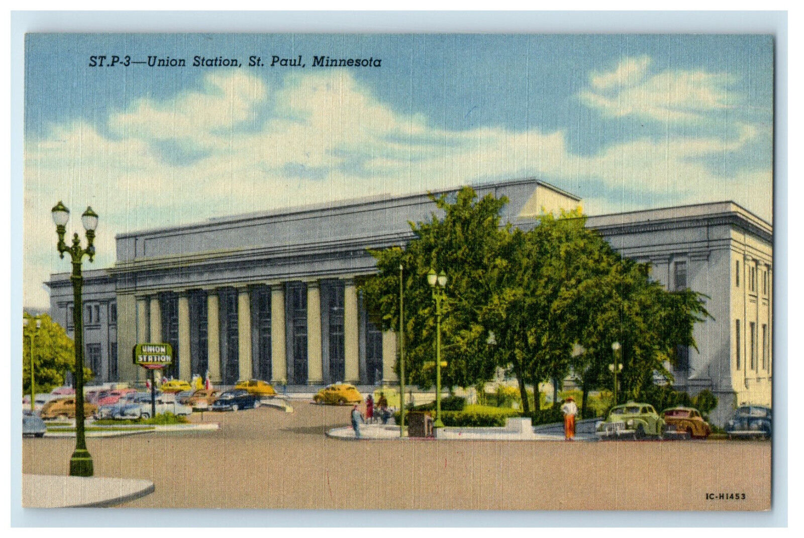 c1930s Union Station Building St. Paul Minnesota MN Unposted Vintage Postcard