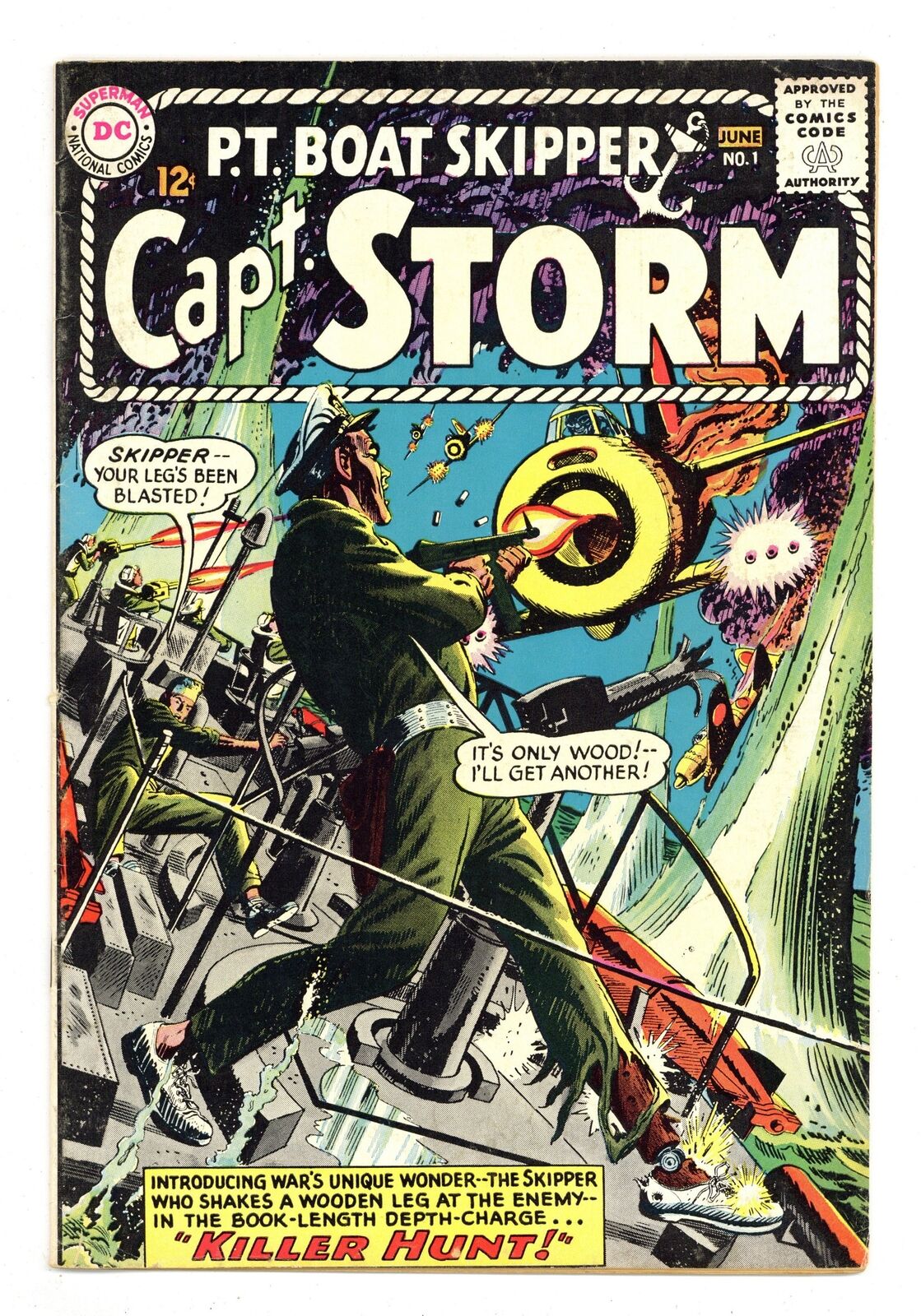 Captain Storm #1 VG+ 4.5 1964