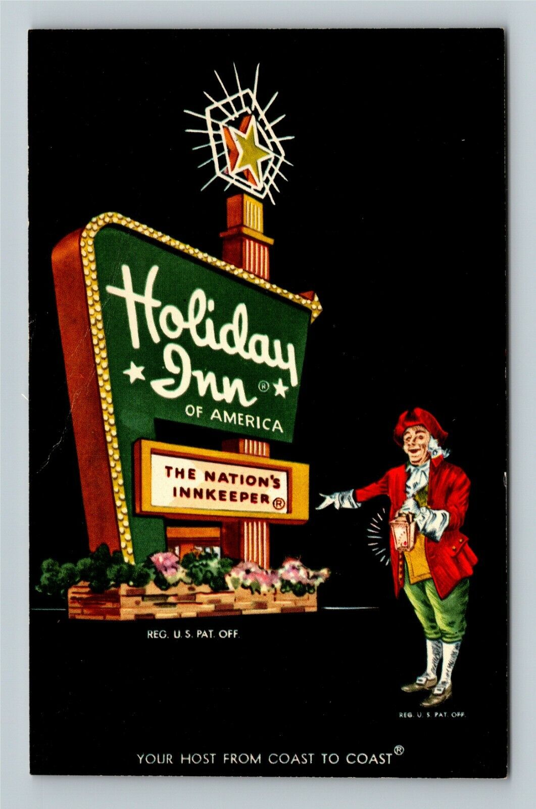 Dubuque IA-Iowa Holiday Inn Antique Vintage Souvenir Postcard