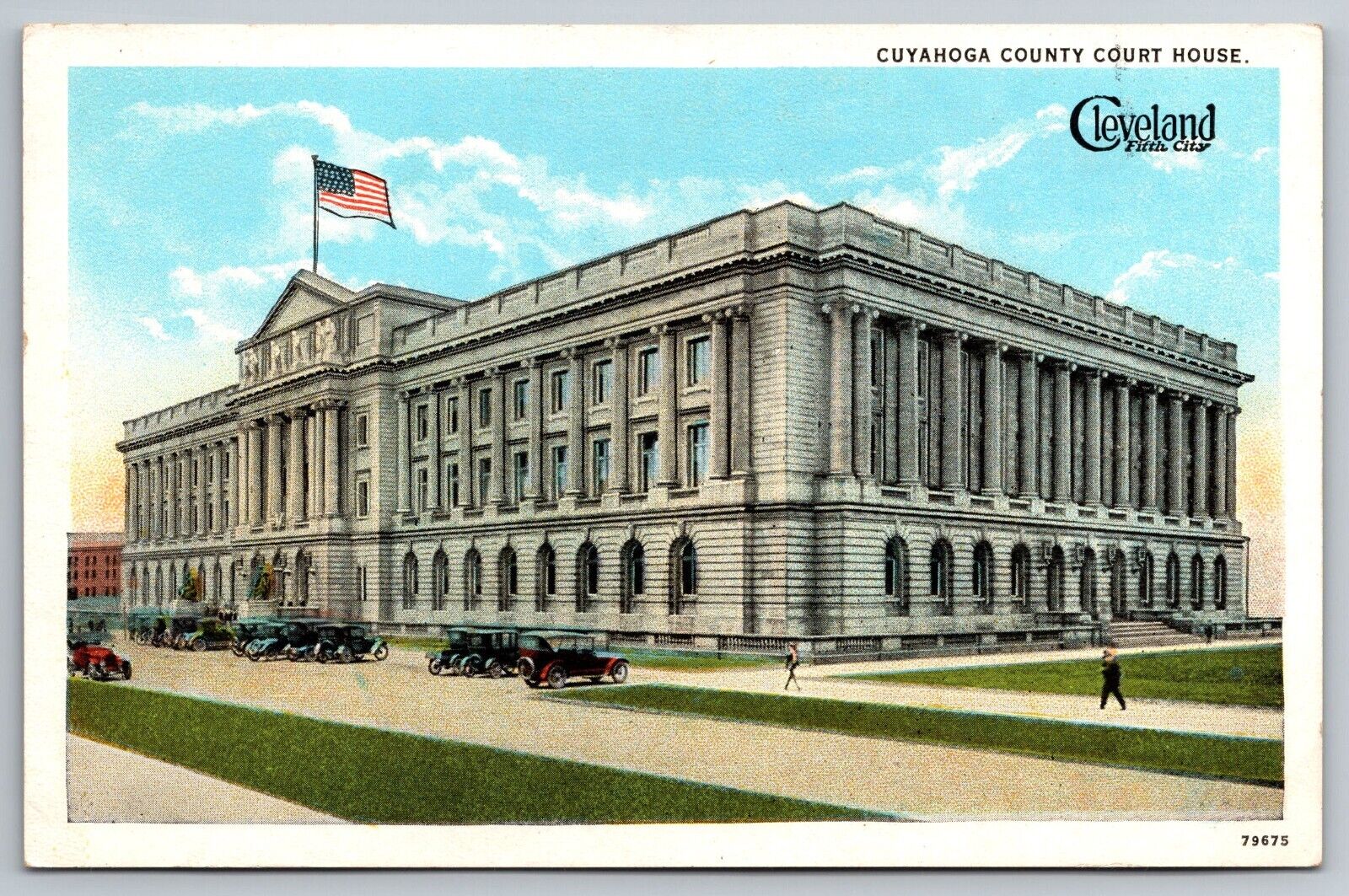 Cuyahoga County Courthouse. Cleveland Ohio Vintage Postcard