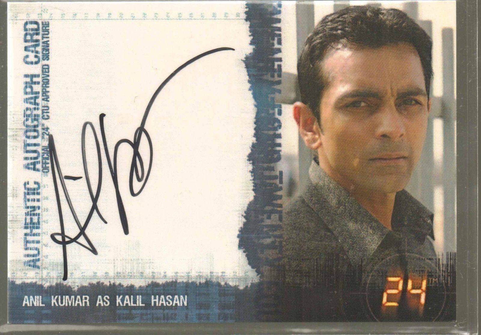 24 season 4 autograph card Anil Kumar as Kalil Hasan 200 signed