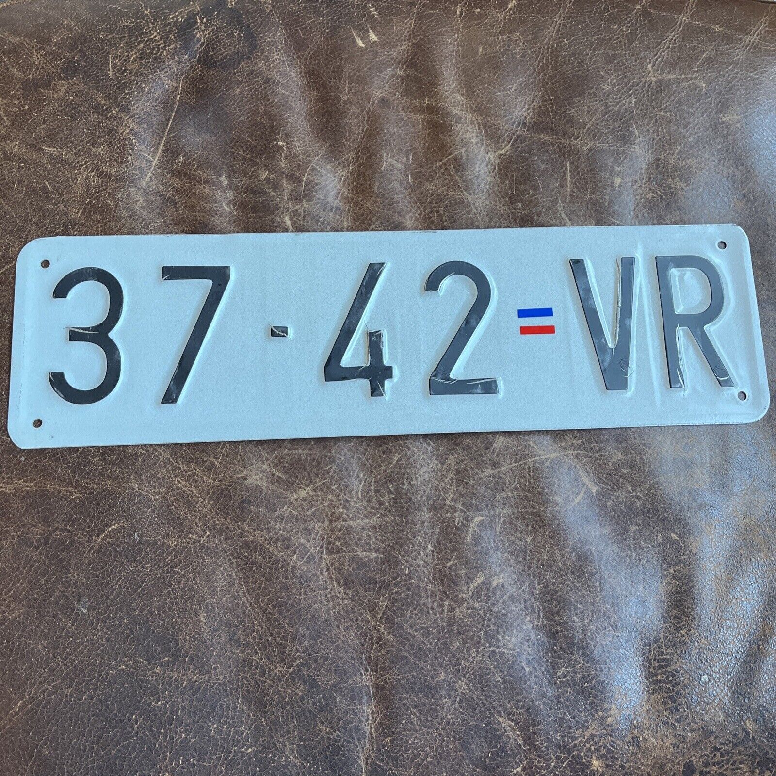 Serbia 🇷🇸 License Plate Serbian Vintage TRAILER TAG  # 37 42 VR = ВP VRanje