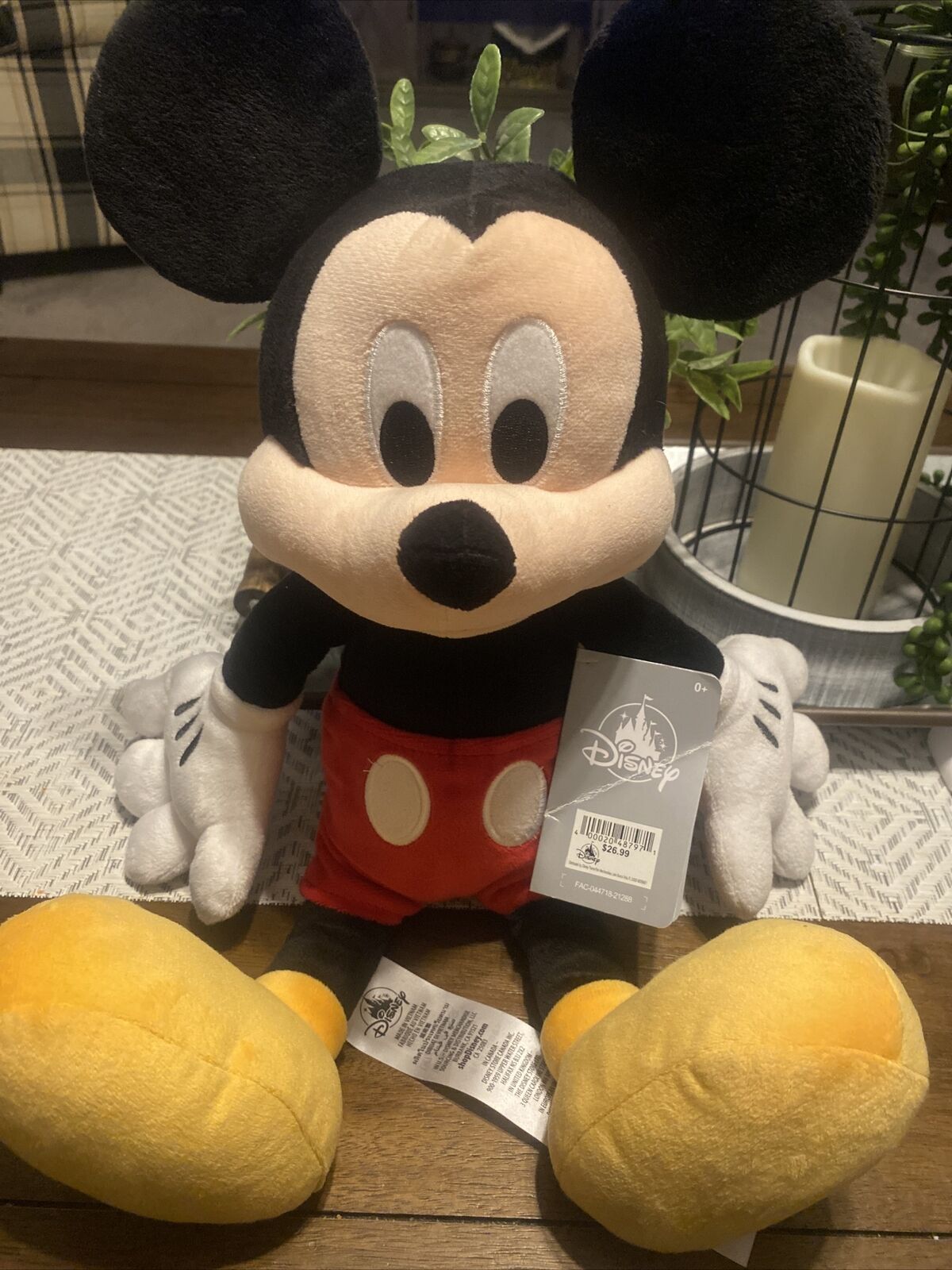 Disney Store Classic Mickey Mouse Plush 18\