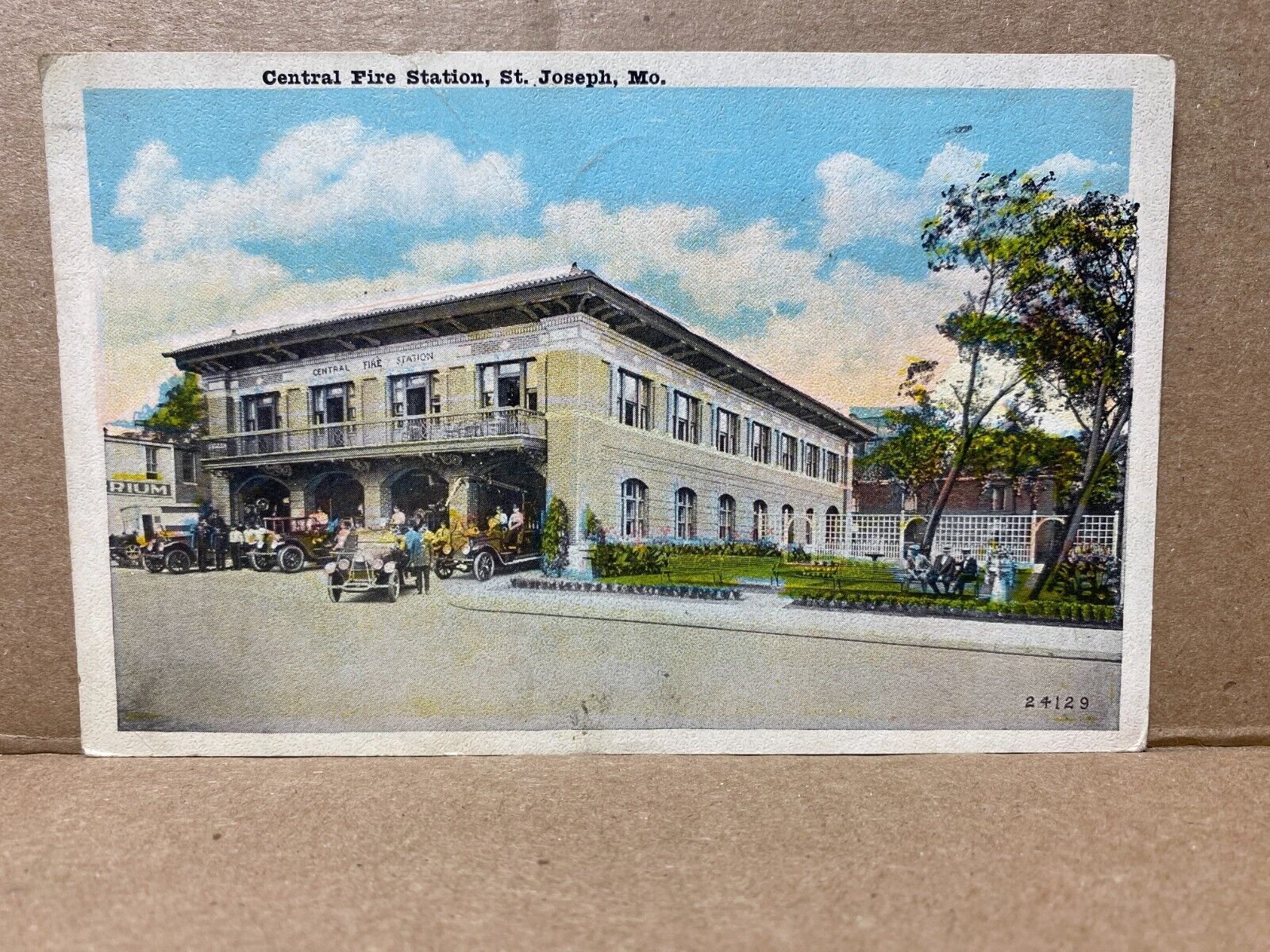 Central Fire Station St Joseph Missouri 1928 Vintage Postcard